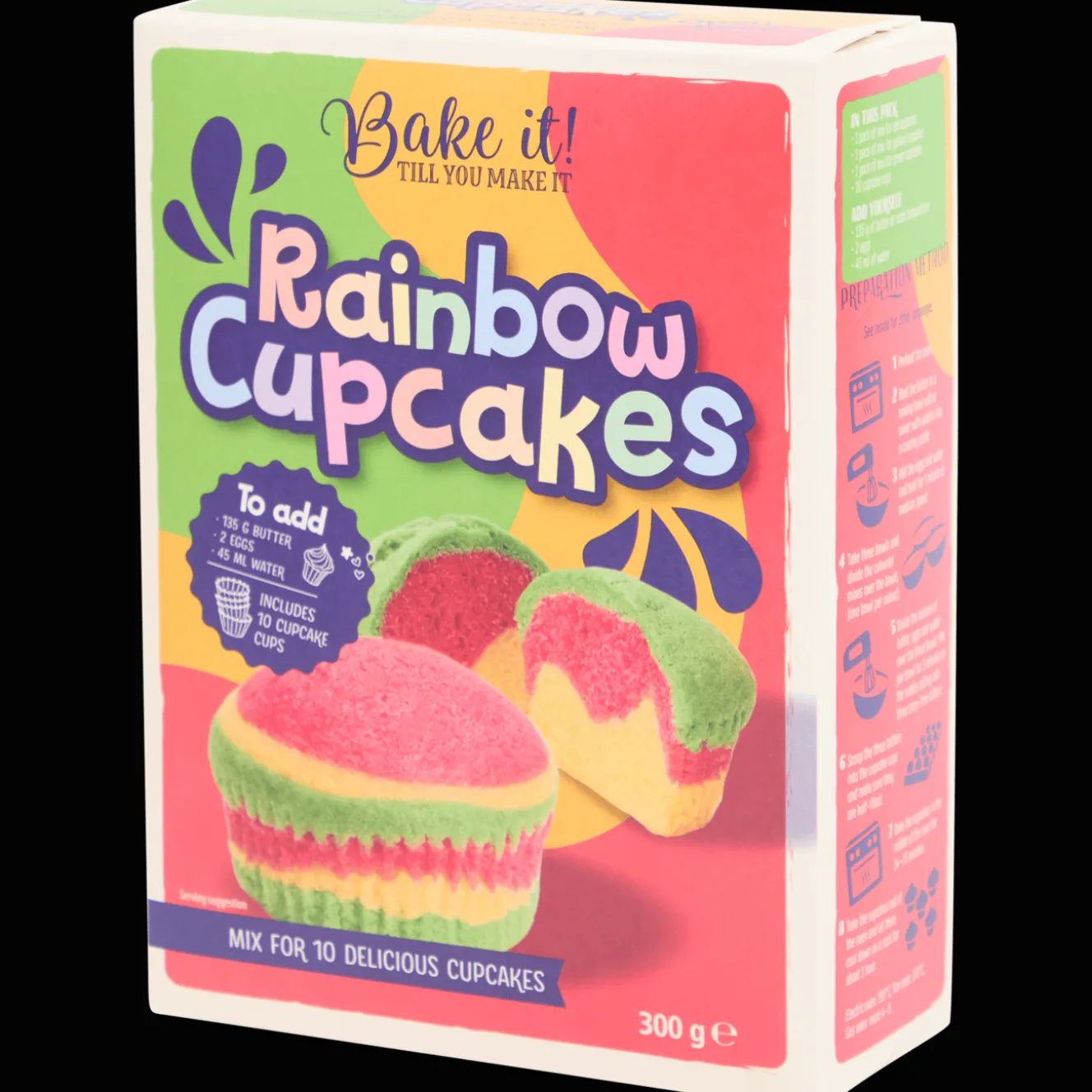 Bake it! unicorn/regenboog cupcakes