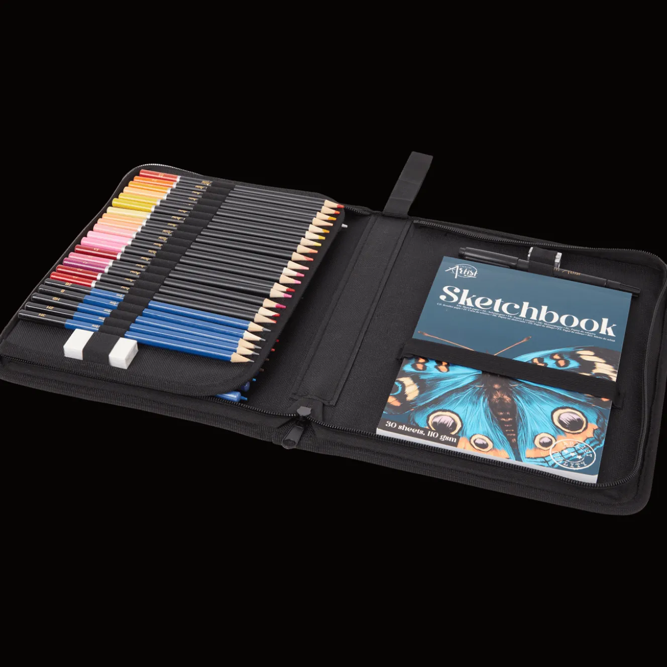 Creative Artist schetsblok & kleurset in etui