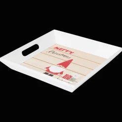 Dienblad met kerstprint
