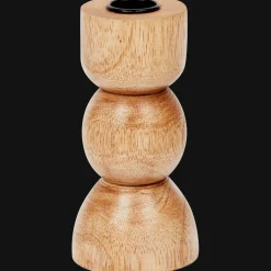 Houten kandelaar