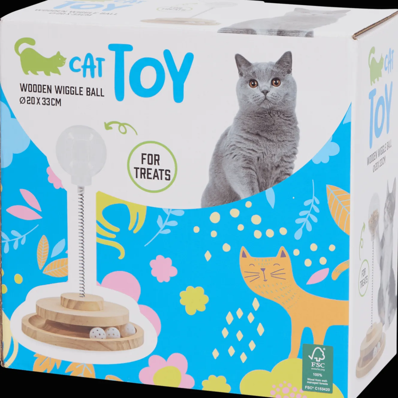 Kattenspeeltje met balletjes