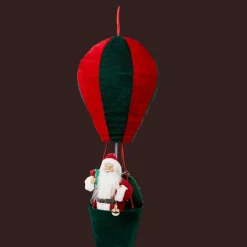 Kerstfiguur in luchtballon