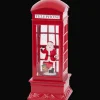 Kersttelefooncel met licht en glitters