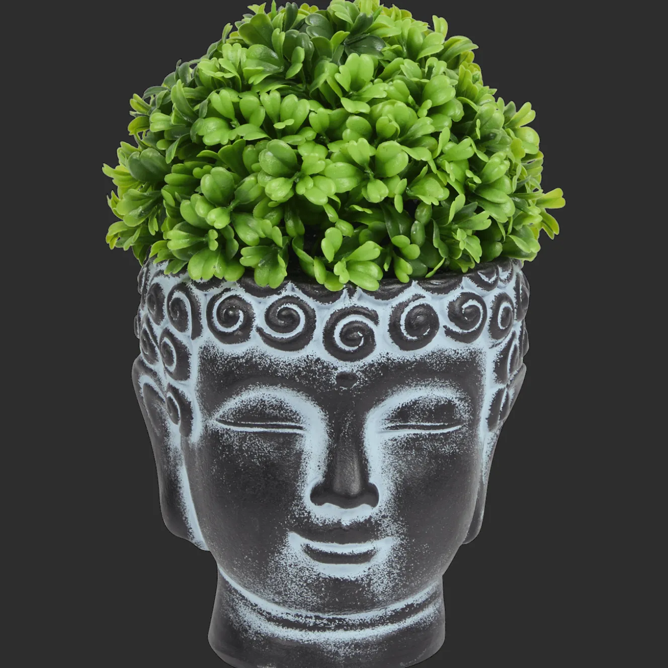 Kunstplant in boeddha-pot