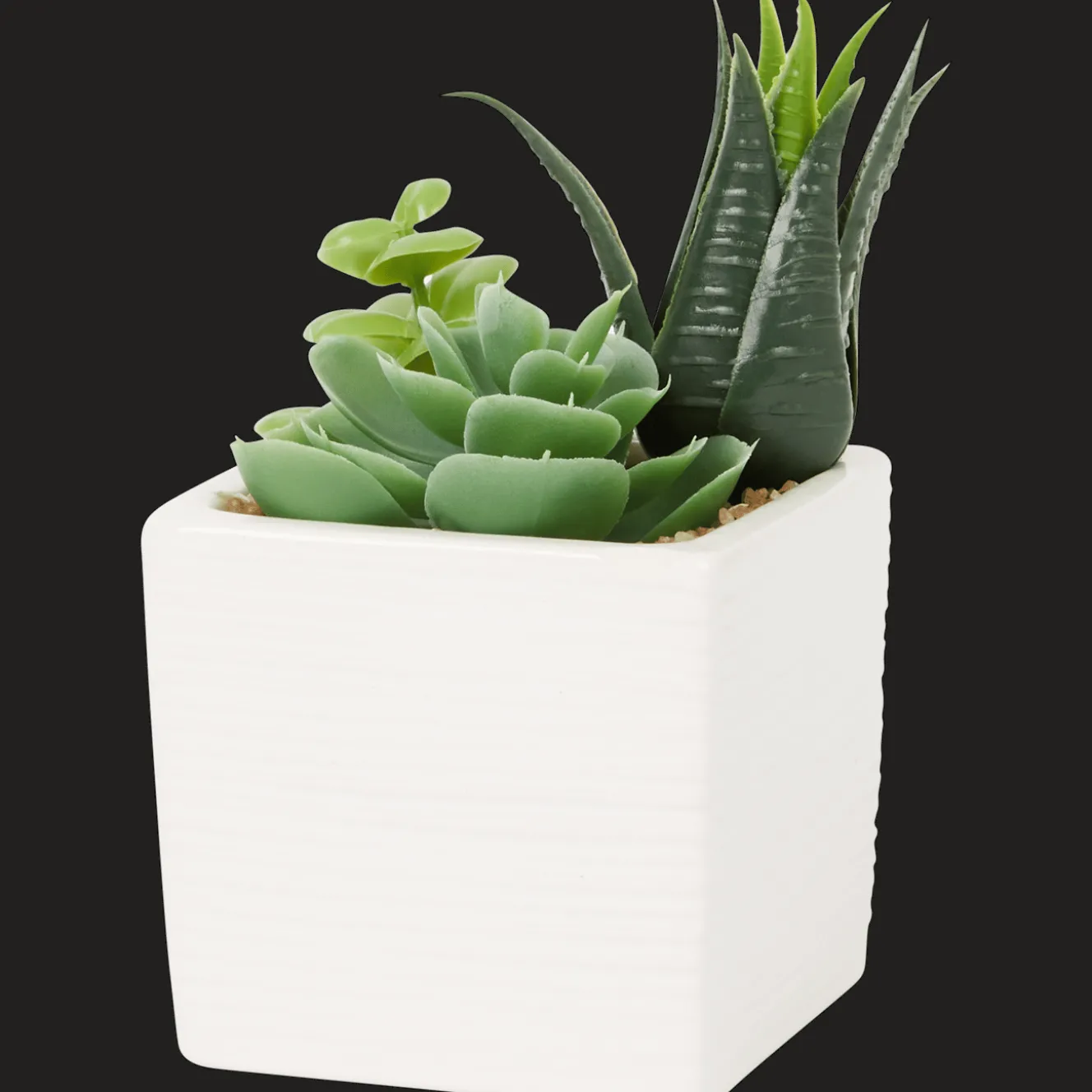 Kunst-vetplant in pot