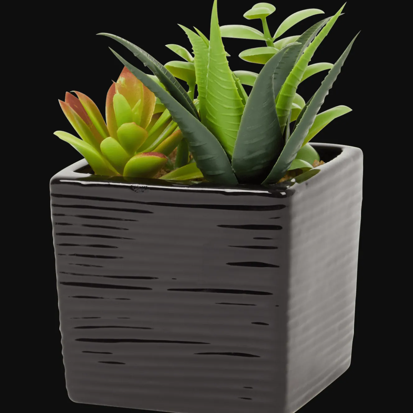Kunst-vetplant in pot
