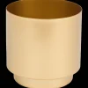 Metalen bloempot