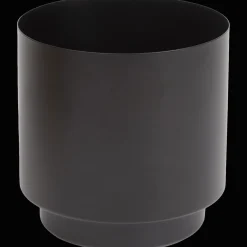 Metalen bloempot