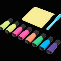 Mini-markers met memoblaadjes en pen