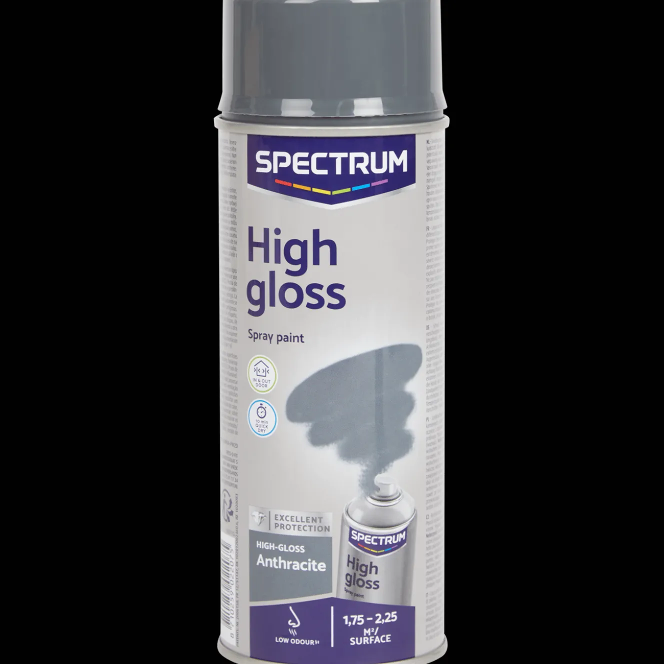 Spectrum hoogglans spuitverf antraciet