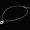 Stalen ketting met Swarovski-kristallen