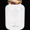 Voorraadpot met houten deksel